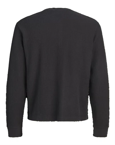 Jack & Jones - JORChamberi Henley Langærmet Trøje - Black